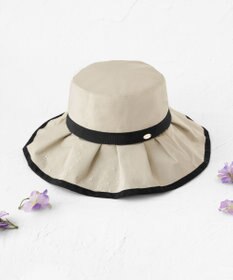 TOCCA 【UV99%以上カット・吸水速乾・抗菌防臭・洗える・サイズ調整可・強撥水】FRILL RAIN HAT レインハット