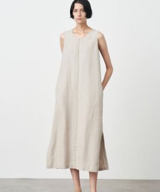 ATON LINEN OXFORD | ノースリーブドレス