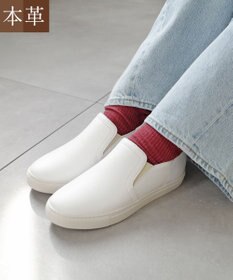 Pointer 本革スライドオンスリッポン