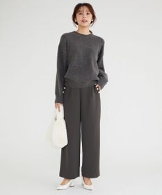 Feroux 【洗える】クルーネックニット プルオーバー