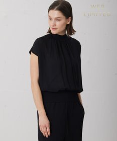 BEIGE， 【WEB限定】MONSTERA / ニットブラウス