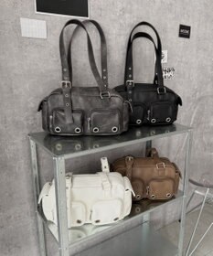 WEGO アイレットデザインボストンバッグ