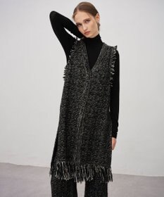 uncrave ツイードニット ジレ