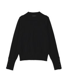 YECCA VECCA 袖口釦リブMIXニット