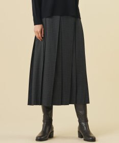 J.PRESS LADIES 【WEB限定カラーあり】T/W ミルドチェック＆千鳥 プリーツ スカート