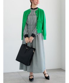 Te chichi バイカラーシャーリングワンピース