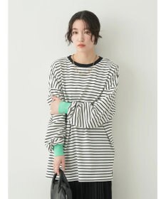 earth music&ecology トリカラーボーダーロンＴＥＥ