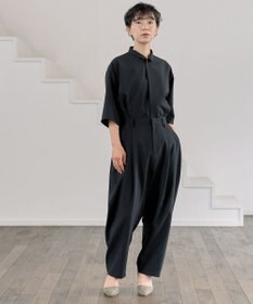 muuc ミニマル半袖シャツ〈ユニセックス・大きいサイズあり〉〈夏・軽やか〉〈セットアップ可能・羽織りOK〉〈上品きれいめオフィスカジュアル〉〈日本製〉