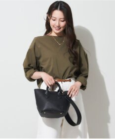 LA BAGAGERIE 【maison vert】 【シュリンク合皮・軽量】変形2WAYミニバッグ