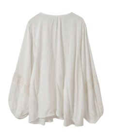 earth music&ecology レーヨンレースデザインシャツ