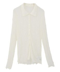 earth music&ecology ストレッチレースシャツ