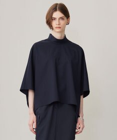 ICB 【洗える】Ｔ/Ｗブロード ハイネックブラウス