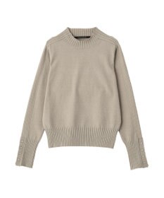 YECCA VECCA 袖口釦リブMIXニット