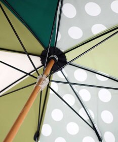 +RING レディース向け プラスリング 晴雨兼用（長ショート） GRN/WHT T1292  sunshield