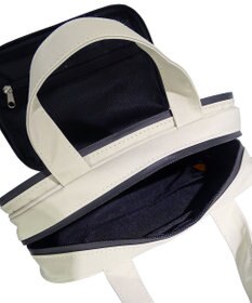 +RING 【プラスリング】傘生地を使用したボストンバッグ  waterproofed mini boston bag WHT Sr.404