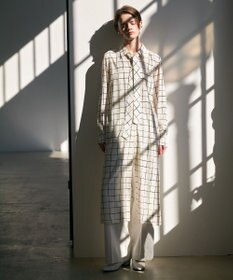 ICB 【30th ANNIVERSARY】 ウィンドウペンプリント シャツワンピース