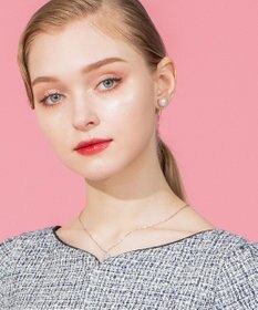 TOCCA LOGO CLOVER STUD PIERCED EARRINGS ピアス