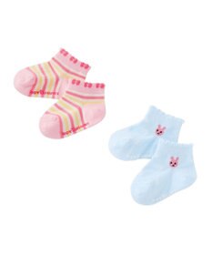 MIKI HOUSE HOT BISCUITS 【9-19cm / 靴下2足セット】 ローカット ソックスパック