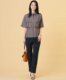 J.PRESS LADIES 20チノストレッチ テーパード パンツ