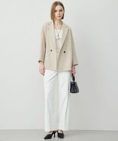 ICB L ドライアセテートスラブ 8分袖ジャケット