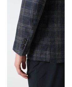 DAKS リネンコットンチェックジャケット