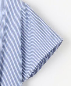 Feroux 【洗える】パールボタンストライプ シャツワンピース