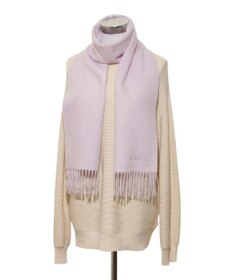 MOONBAT 【洗えるカシミヤ】FURLA カシミヤ100%無地マフラー／幅30cm