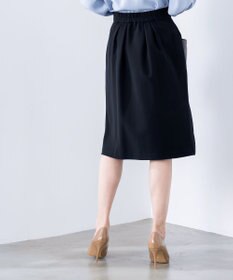 Tiaclasse 【ダブルクロス・洗える】アシンメトリープリーツスカート