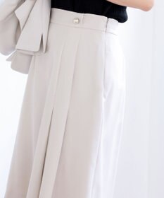 Tiaclasse 【ダブルクロス・洗える】アシンメトリープリーツスカート