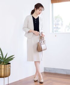 Tiaclasse 【ダブルクロス・洗える】アシンメトリープリーツスカート