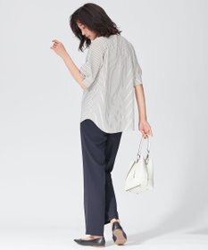 23区 トリアセダブルジョーゼット パンツ