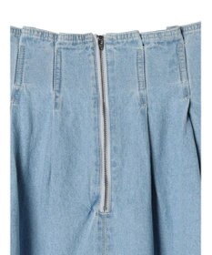 earth music&ecology フロントジップタックフレアスカート