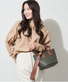 LA BAGAGERIE 【maison vert】 【シュリンク合皮・軽量】変形2WAYミニバッグ