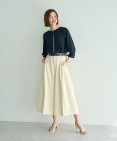 YECCA VECCA 配色パイピングブラウス