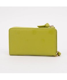 UNBILLION ペルケ perche / ドット型押しL字ロングストラップウォレット