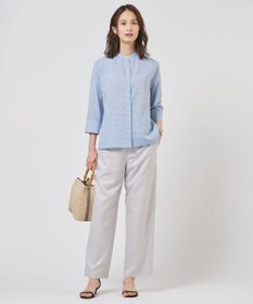 J.PRESS LADIES S OXIJEWEL ストレッチ ストレート パンツ