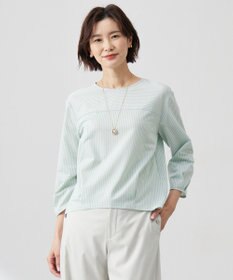 J.PRESS LADIES Jカミーチェストライプ クルーネック カットソー