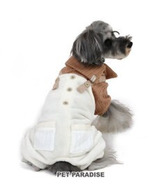 PET PARADISE 犬 服 つなぎ パンツ  【小型犬】 ニット ボア