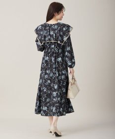 ANY SIS L 【洗える】スカーフデザインプリント ワンピース