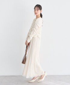 earth music&ecology フロントホックシャーリングトップス