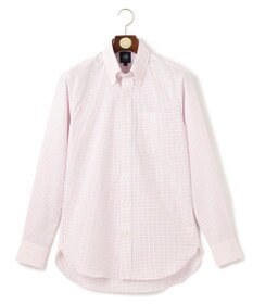 J.PRESS MEN 【PREMIUM PLEATS / 形態安定】スーピマコットンファンシーチェック ドレスシャツ / B.D.