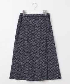 J.PRESS LADIES 【洗える】チェーンプリント マーメイド スカート