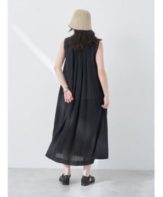 earth music&ecology ノースリーブギャザーワンピース