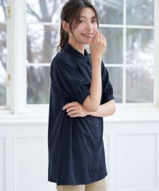Tiaclasse L パフスリーブシャツチュニック