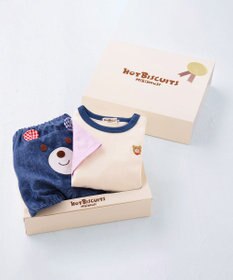 MIKI HOUSE HOT BISCUITS ワンポイント半袖Tシャツ＆顔ドンブルマギフトセット【BOX付き】
