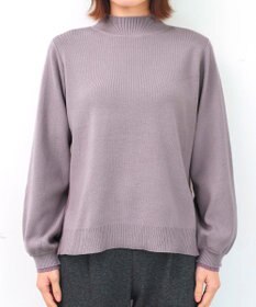 Tiaclasse 【洗える】配色ニットトップスプルオーバー