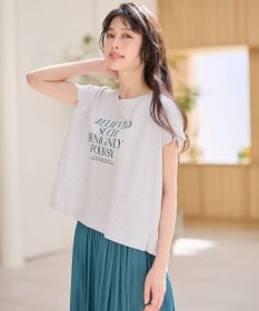 ANY フレンチスリーブロゴTシャツ