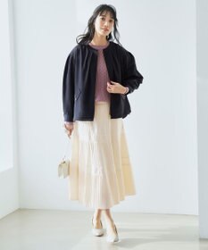 ANY SIS L プリーツ切替 スカート