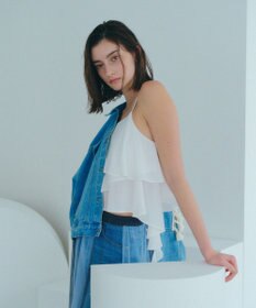 YECCA VECCA アシメラッフルオーバーキャミ