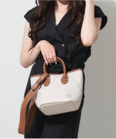 LA BAGAGERIE 【maison vert】 【シュリンク合皮・軽量】変形2WAYミニバッグ